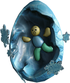 Roblox Egg Hunt Ice Cave Egg PNG image with transparent background