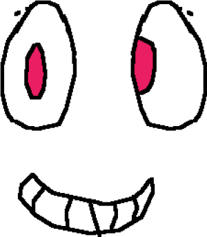 Roblox Face Expression Sketch PNG image with transparent background