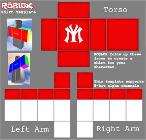 Roblox Shirt Template Guide PNG Image