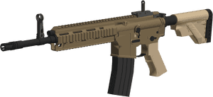 Roblox Styled Rifle3 D Model PNG image with transparent background