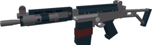 Roblox Styled Virtual Gun Model PNG image with transparent background