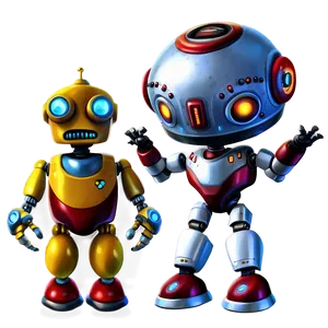 Robot And Sci-fi Cartoon Character Png Hvf85 PNG Image