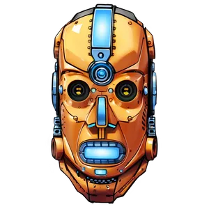 Robot Head Blueprint Png Ins12 PNG Image