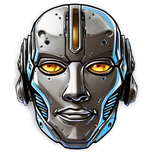 Robot Head Sketch Png Vin77 PNG Image