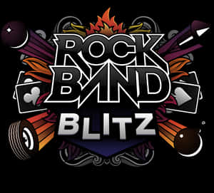 Rock Band Blitz Logo PNG image with transparent background