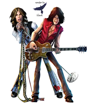 Rock Duo Performance Art PNG Image