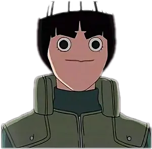 Rock Lee Anime Character Portrait PNG Image