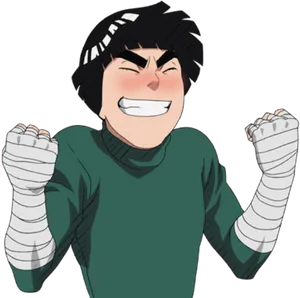 Rock Lee Determined Expression PNG Image