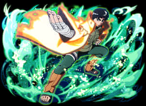 Rock Lee Dynamic Entry PNG image with transparent background