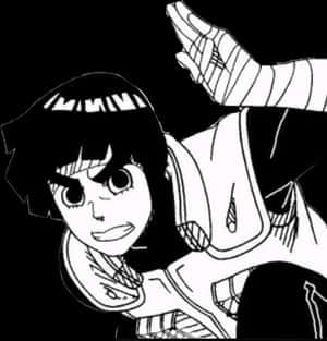 Rock Lee Readyfor Action PNG image with transparent background