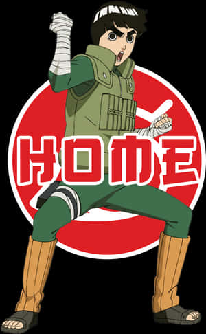 Rock Lee Readyfor Action PNG image with transparent background