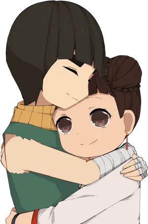 Rock Lee Tender Hug PNG Image