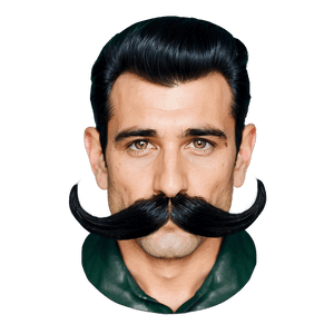 Rockabilly Musician Mustache PNG nwa PNG