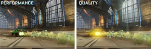 Rocket League Performancevs Quality PNG Image