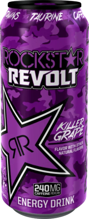 Rockstar Energy Drink Killer Grape Can PNG Image