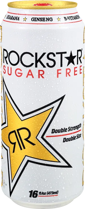 Rockstar Sugar Free Energy Drink Can PNG Image