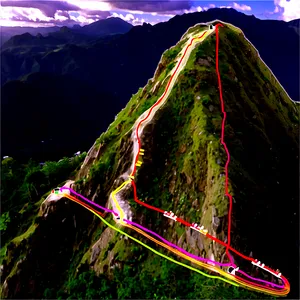 Rocky Hill Climbing Route Png 50 PNG Image