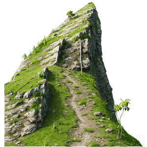 Rocky Hill Climbing Route PNG vvf92 PNG with transparent background