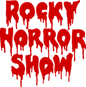 Rocky Horror Show Dripping Text PNG with transparent background