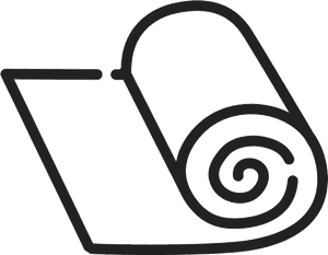 Roll Of Fabric Outline Rubber Stamp - Black And White Clipart Fabric Roll, HD Png Download PNG image with transparent background