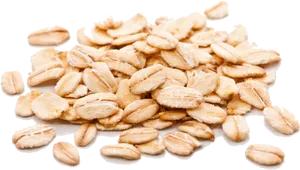 Rolled Oats Heap Transparent Background PNG Image