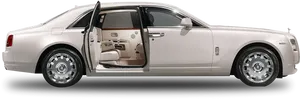 Rolls Royce Phantom Side Viewwith Open Door PNG Image