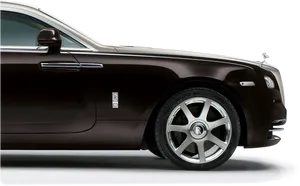 Rolls Royce Side Profile Luxury Car PNG Image