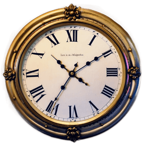 Roman Numerals Wall Clock PNG 06262024 PNG with transparent background