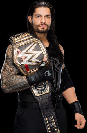 Roman Reigns Hd Wallpapers - Wwe Championship Roman Reigns, HD Png Download PNG image with transparent background