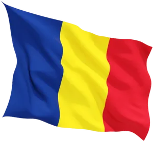 Romanian Flag Waving PNG Image