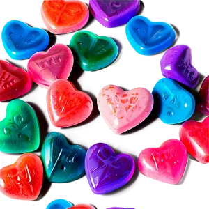 Romantic Candy Heart Png Wkt PNG Image