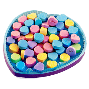 Romantic Candy Hearts PNG 1 PNG