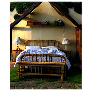 Romantic Cottage Bedroom Png 92 PNG Image