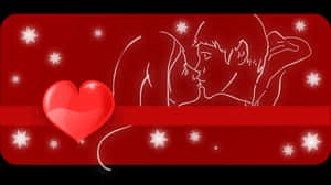 Romantic Embrace Valentine Background PNG image with transparent background