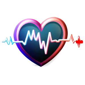 Romantic Heartbeat Illustration Png Feu29 PNG Image