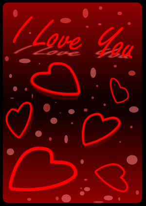 Romantic Hearts Love Declaration PNG image with transparent background