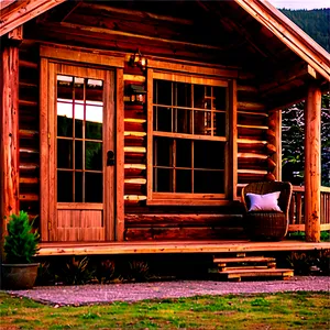 Romantic Log Cabin Getaway Png Suw PNG Image