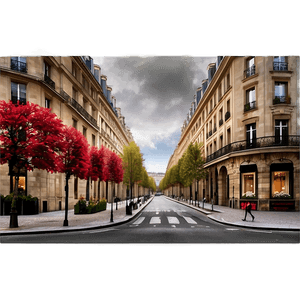 Romantic Paris Street View PNG yjc65 PNG image with transparent background