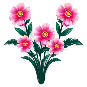 Romantic Pink Flowers Png Tan17 PNG Image