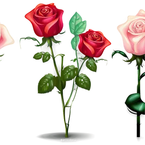 Romantic Rose Clipart Png Rww30 PNG Image