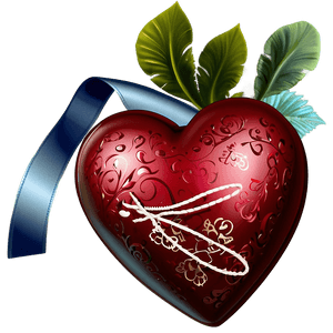 Romantic Valentine Heart PNG 06262024 PNG
