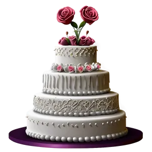 Romantic Wedding Cake Png 20 PNG Image