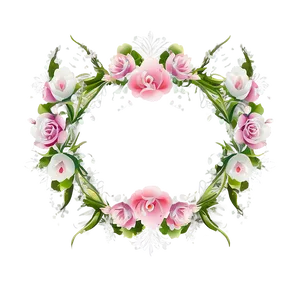 Romantic Wedding Frame Png Dwe PNG Image