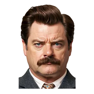 Ron Swanson Character Png Ohq PNG Image