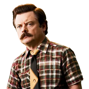 Ron Swanson Character Png Uij47 PNG Image