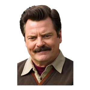 Ron Swanson Grin Png Jge69 PNG Image