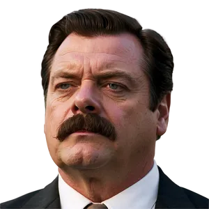 Ron Swanson Smirk Png Cwh PNG Image