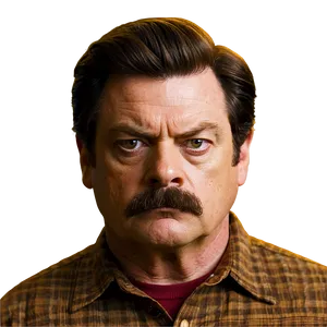 Ron Swanson Stare Png 80 PNG Image