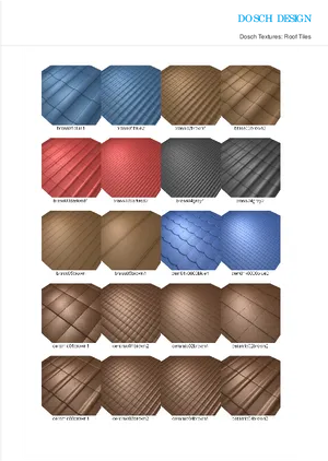 Roof Tile Textures Sampler PNG Image