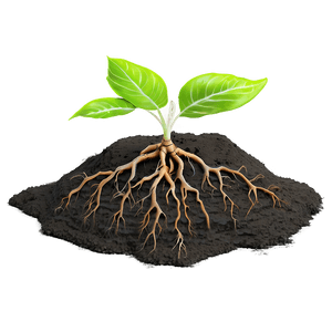 Root in Soil Layer PNG fym25 PNG with transparent background